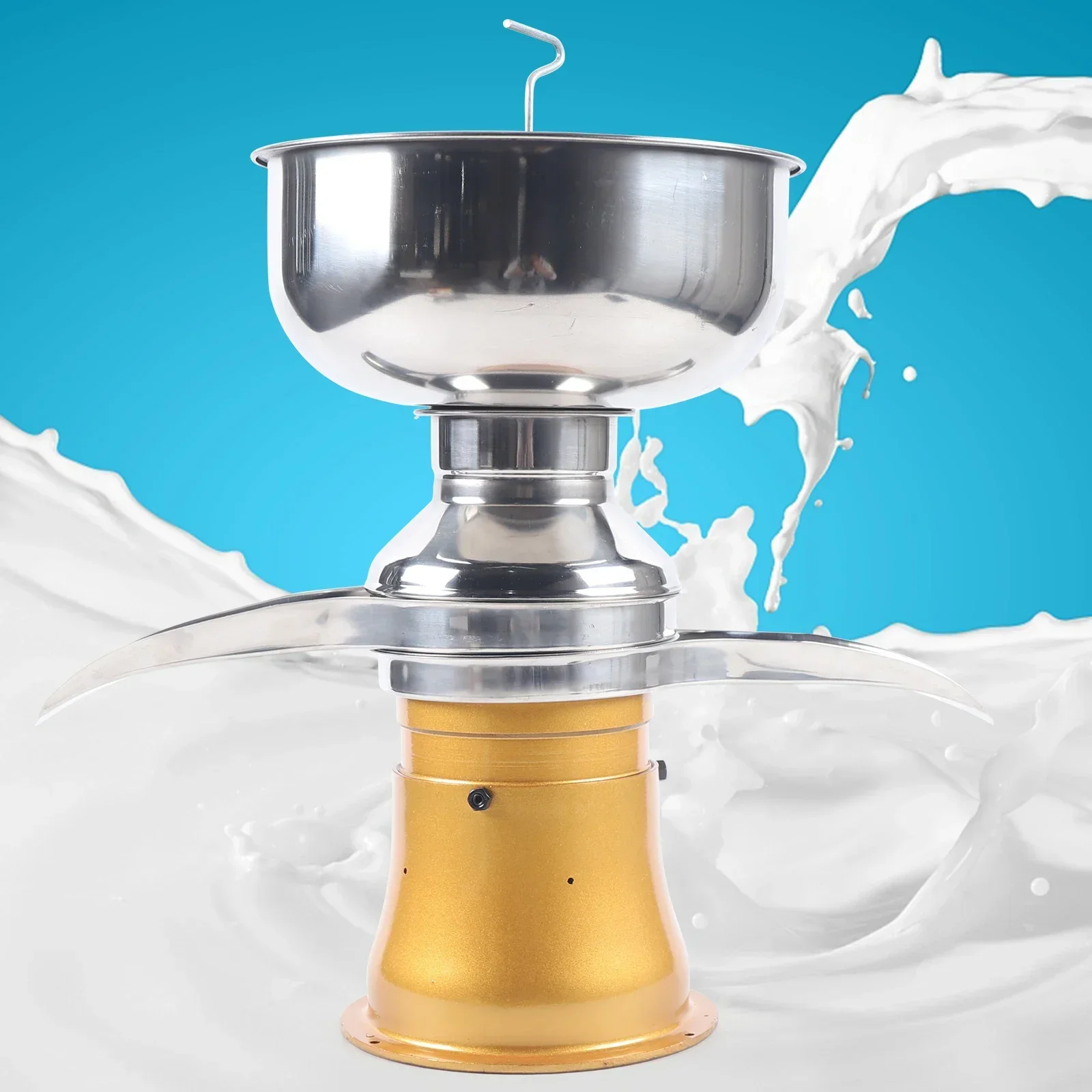 BYMAOCAR Elektrische intelligente Zentrifuge, leichte Zentrifuge, Milchtrenner, Milchkapazität, Ziegenmilchfarm, 50 l, Edelstahl 30 W – Detail 4