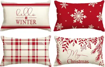 Christmas Snowflake Cushion Cover 1