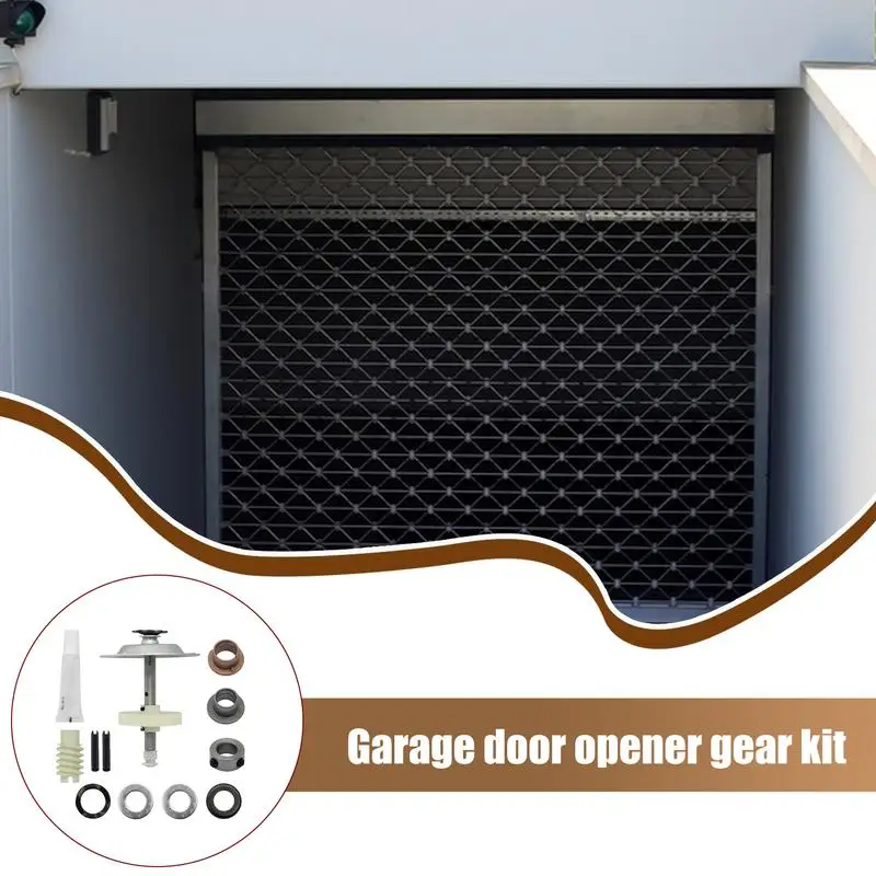 Garage Door Opener Gear Kit Opener Stainless Steel Sprocket Kit Garage Door Gear Worm Home Tools Low Noise Wear-Resistant