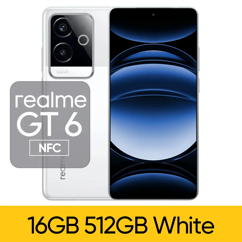 スマートフォン5g snapdragon 8,公式ROMロック解除,Realme-GT6インチ