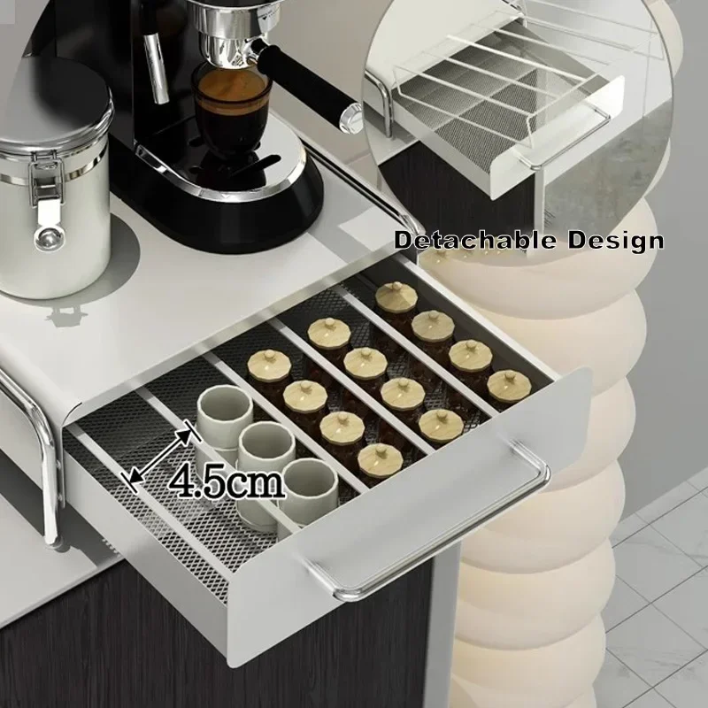 Capsule Coffee Display Rack Storage drawer Large Size Table Top Tea Bag Storage Box Coffee Machine Base Drawer Shelves