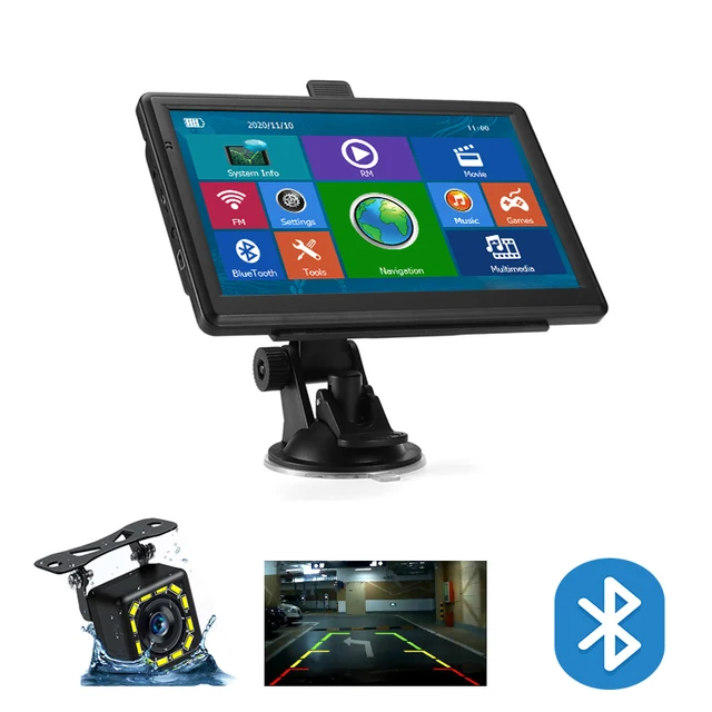 gps navigation Rear View camera avin Bluetooth for car truck HGV 7 inch capactive touch Navigator