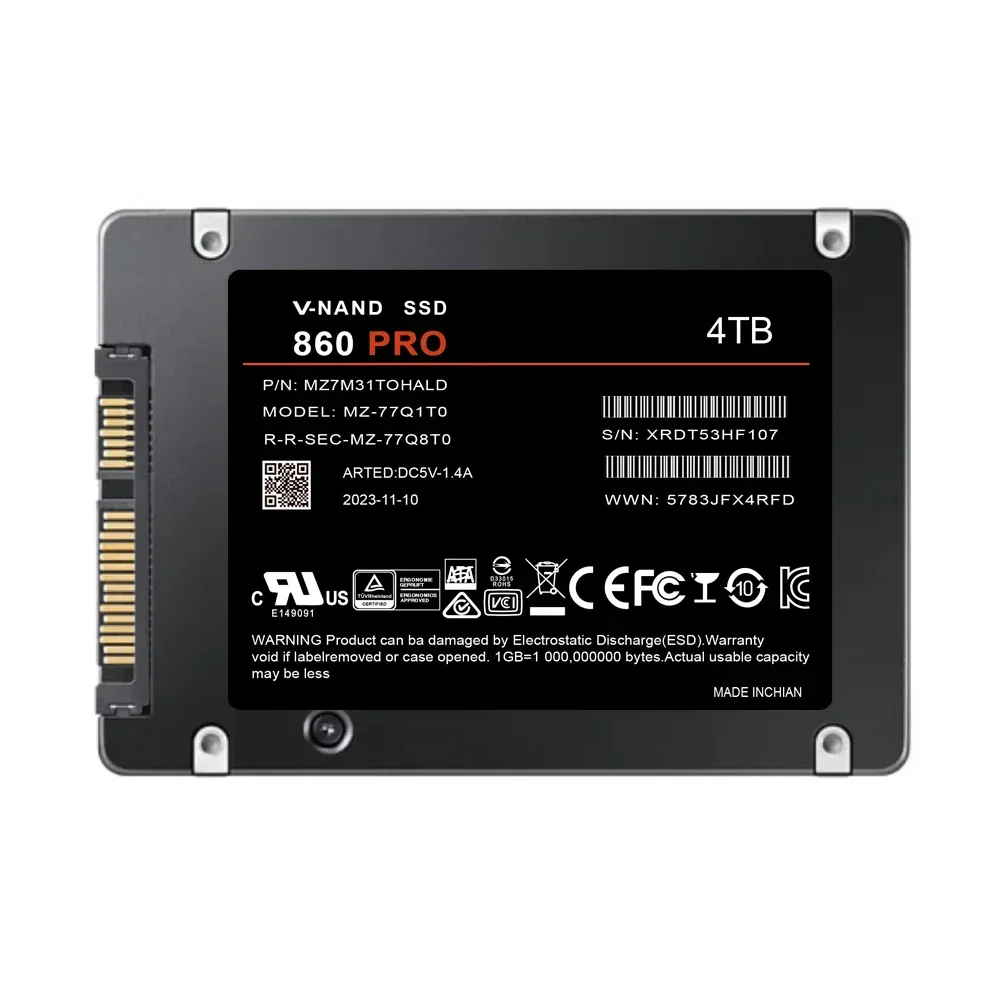 Ʈ ũ ǻ ũž  860Pro, SATAIII V-NAND, 2 Ʈ MLC  ָ Ʈ ̺, ϵ ũ SSD, 2.5 ġ, 4T, 2TB
