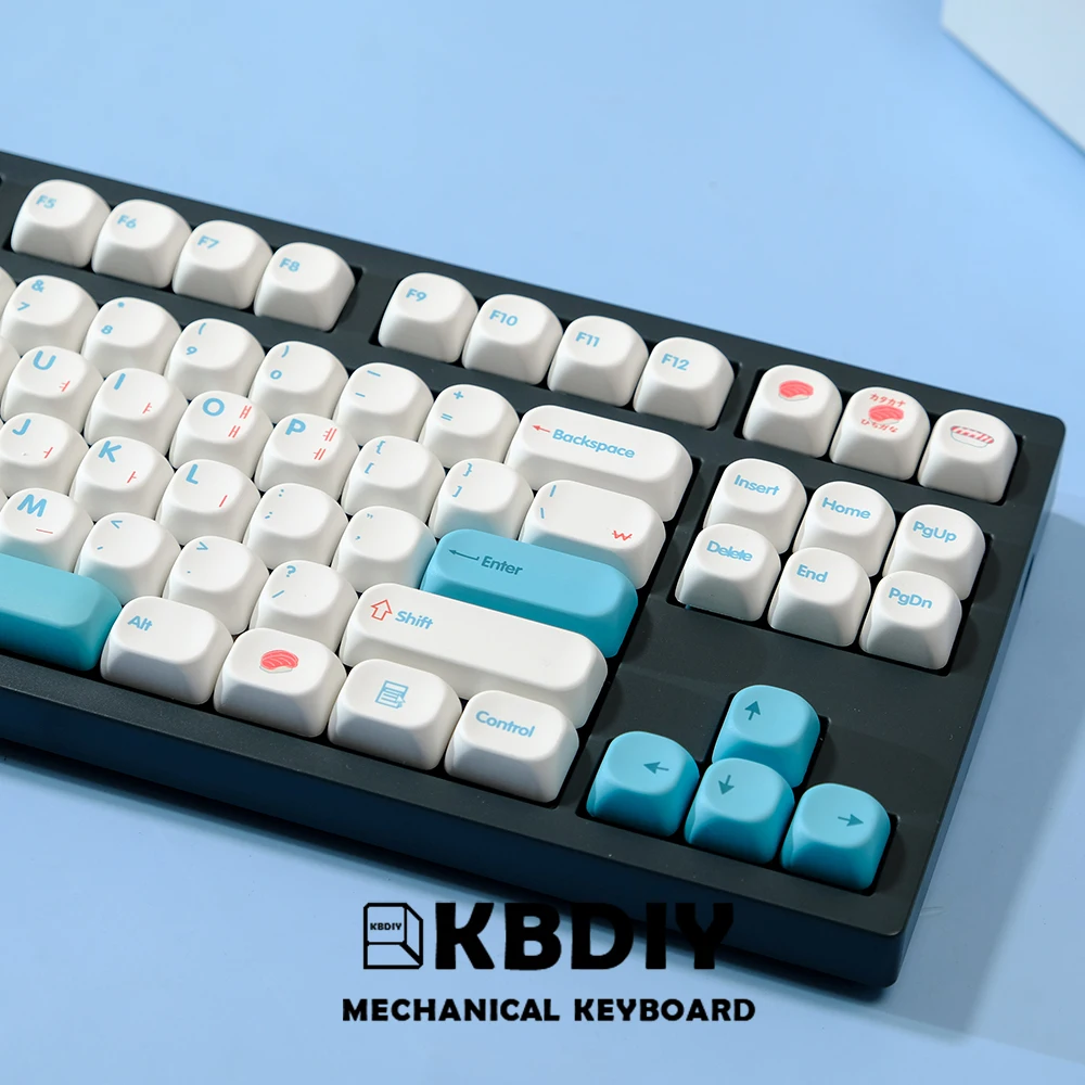 KBDiy PBT Sushi Keycap KOA Profile Japanese Korean Keycaps ISO 7u