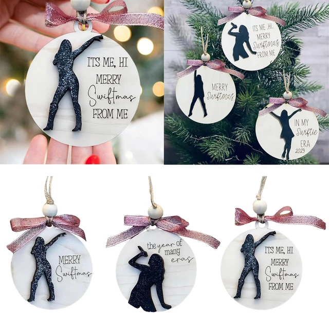 Wooden Hanging Ornament Christmas Tree Decorations Round Figure Christmas  Gift Taylor Swift Vocal Concert Decorations Goods - AliExpress