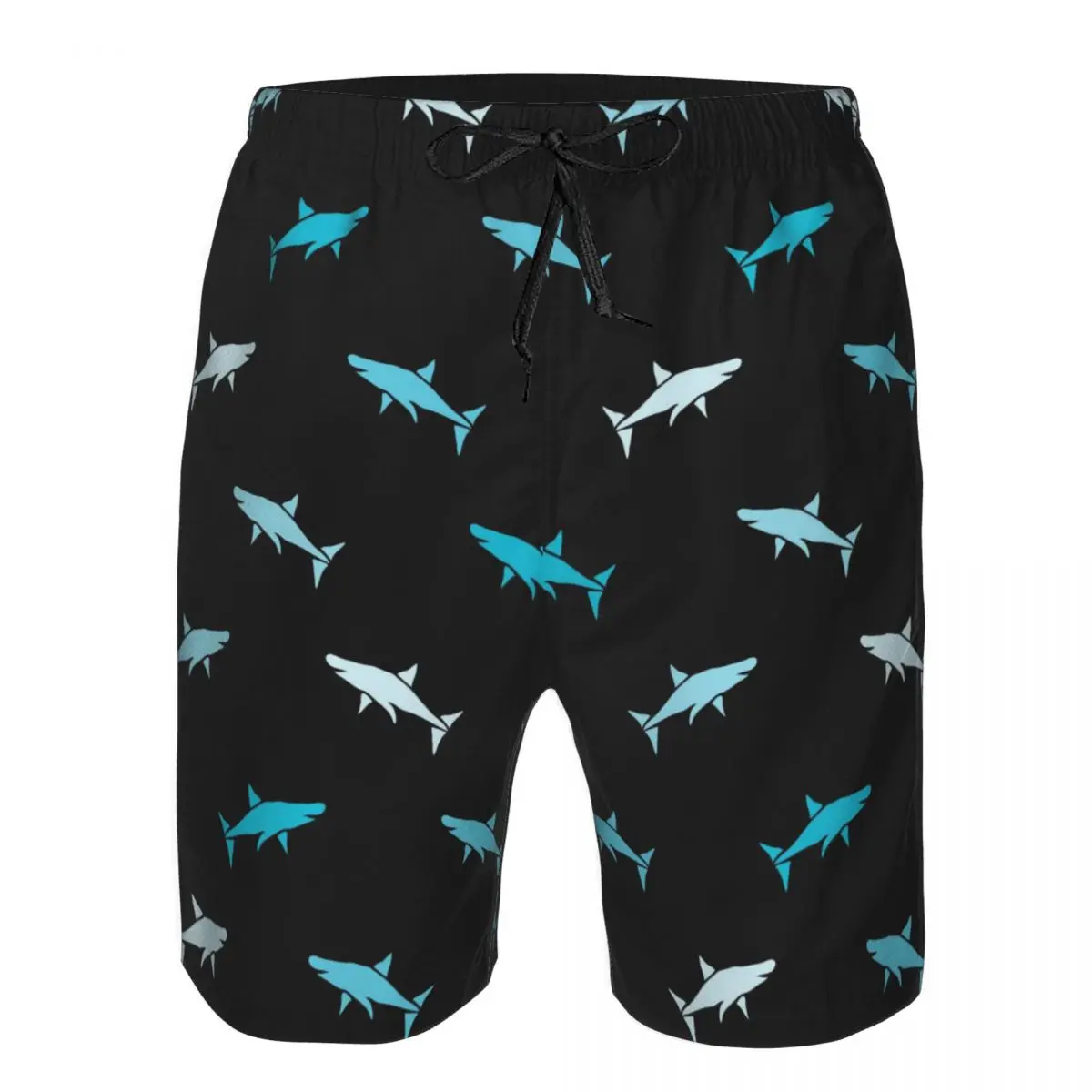 

Men Beach Short Quick-drying Swimming Trunk Abstract Sharks Swimwear Swimsuit Bathing Shorts