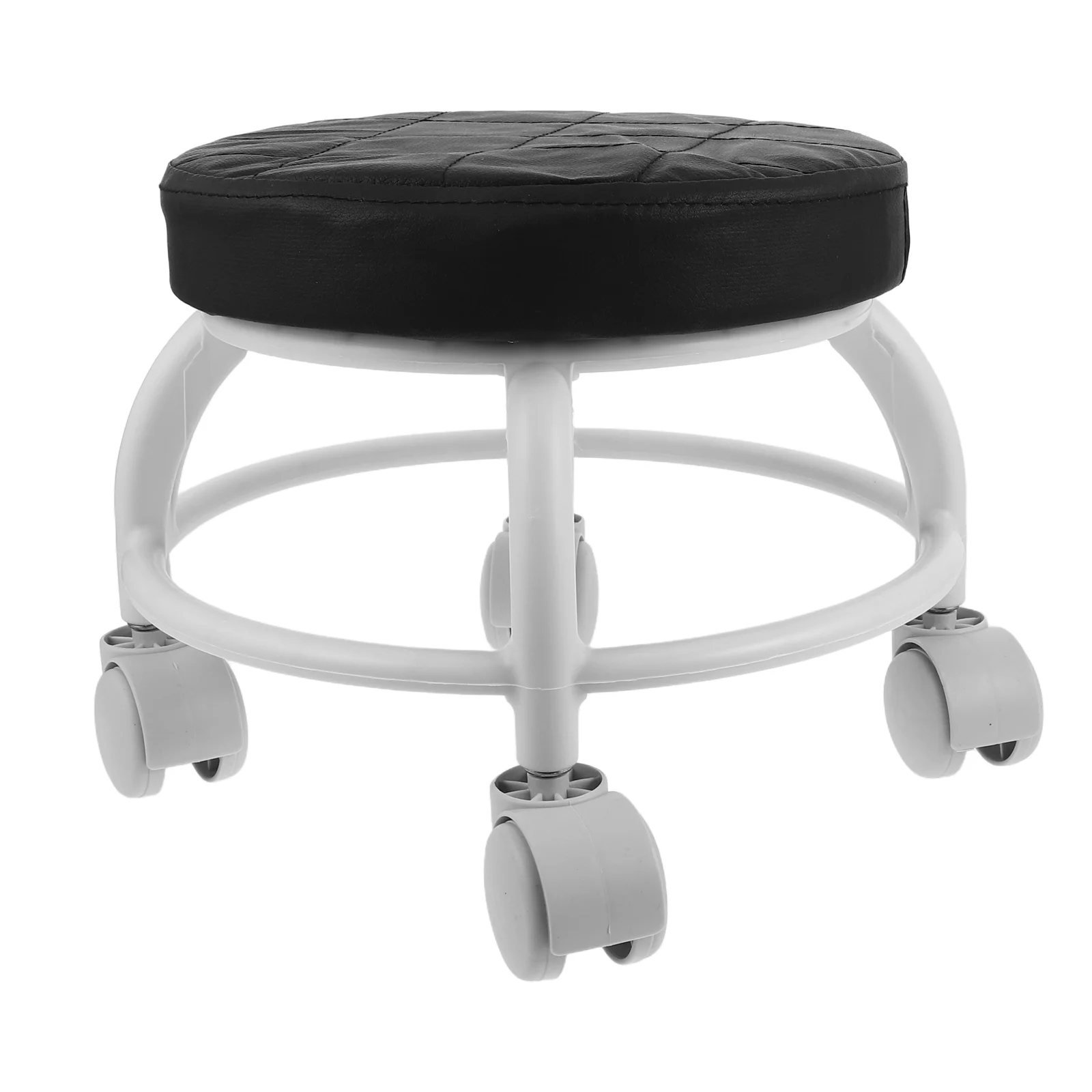 Heavy Duty Universal Wheel Beauty Pedicure Stool Small Round Seat Spa Foot Stools With Wheels Workbench Rolling Chair Massage