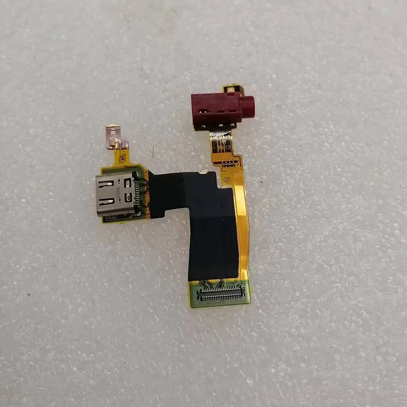 ZV-E1 ZVE1 카메라용 새로운 US-1009 타입-C USB 잭 및 마이크 유연한 케이블 FPC 수리 부품