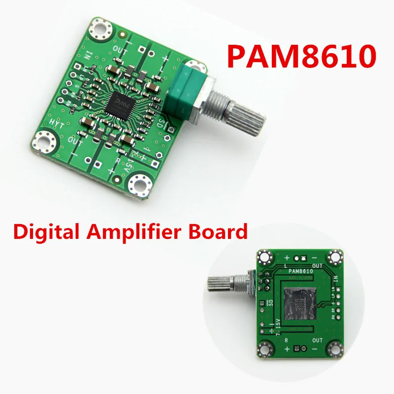 

1PC PAM8610 Digital Amplifier Board 2 x 15W Two Channel Stereo Class D power amplifier board Differential input