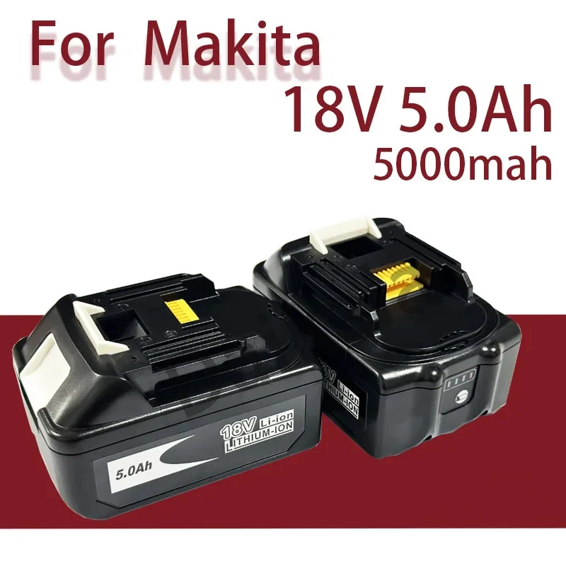 

Makita-Original 18V 5.0AH Bateria Recarregável Da Ferramenta, Substituição De Íon De Lítio LED, LXT, BL1860B, BL1860, BL1850