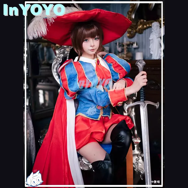 

InYOYO Sakura Cosplay Costume Amine CardCaptor Prince's Attire Lovely Uniform Women Halloween Party Outfit RolePlay Clothing New