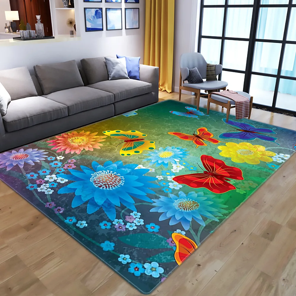 

919 Plush Carpet Living Room Decoration Fluffy Rug Thick Bedroom Carpets Anti-slip Floor Soft Lounge Rugs Solid Large Carpets