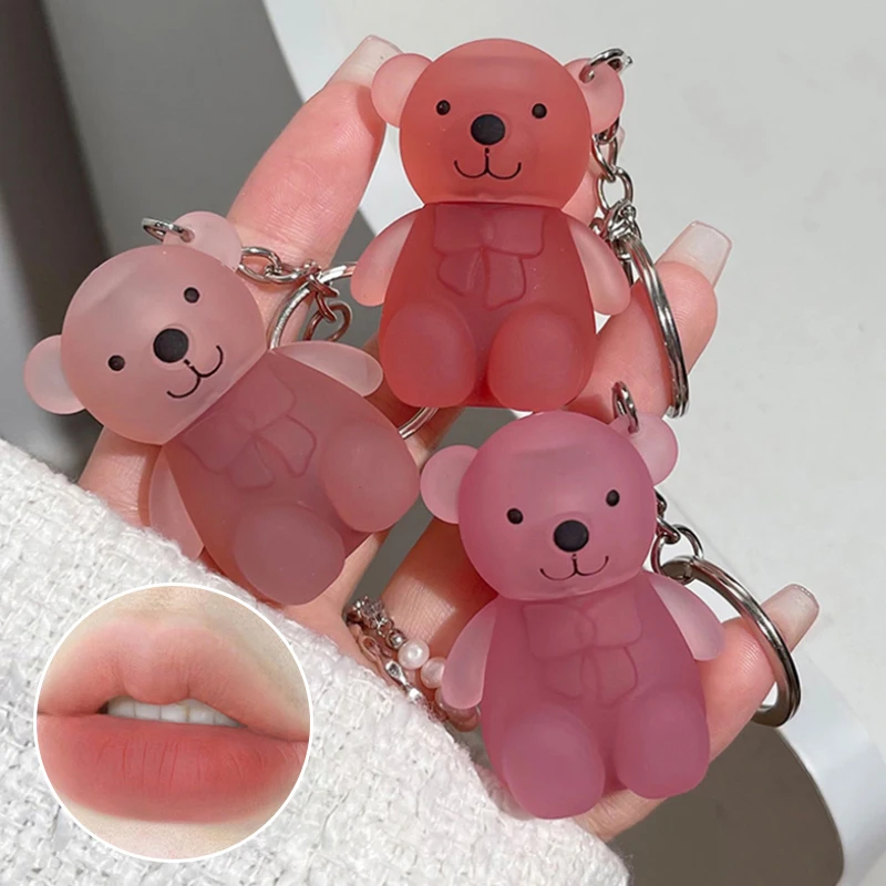 Bear Velvet Lip Clay White Silky Lip Glaze Lipstick lip makeup