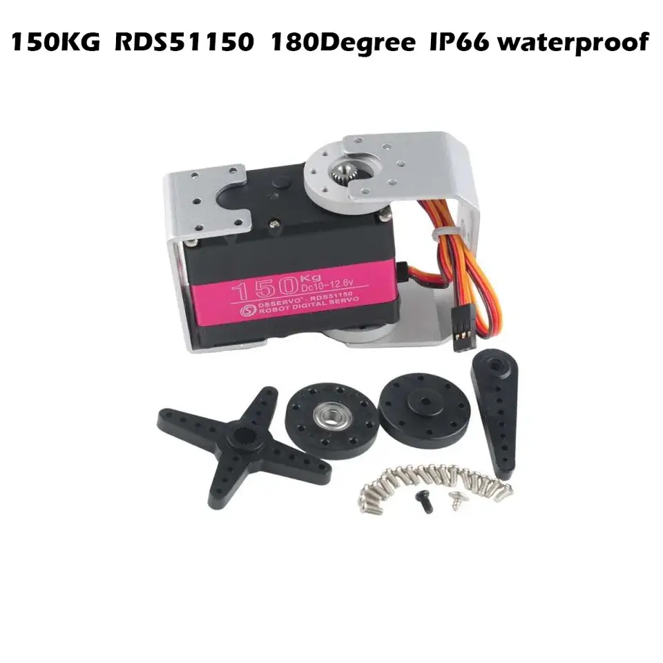 HV Robotic Digital Servo 160kg 150kg 80kg 60kg 35kg 25kg 20kg 17kg Metal Gear Servo Double-Shaft High Torque 180/270 Degree IP66 image 16