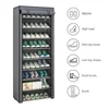 Shoe Rack Organizer Dustproof Shoe Cabinet Multilayer Minimalist Nonwoven Home Furniture Space-saving Cabinets Shoe Shelf 5