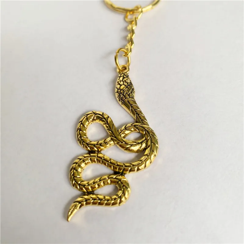 Nuovo Portachiavi Da 30Mm Portachiavi King Cobra Snake Pendenti Fai Da Te Uomo Portachiavi Portachiavi Portachiavi Souvenir Gioielli Regalo