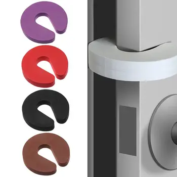 부드러운 폼 문짝 스토퍼 아기 어린이 안전 가드 손가락 보호대, 가정 주방 침실 보안 문짝 클립, 1 개 상품 이미지