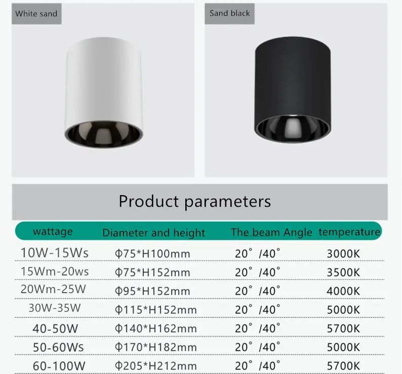 IP65 waterproof downlight Outdoor balcony Terrace Hotel bathroom anti-fog spotlights airport high-speed rail statio dimmable spotlights