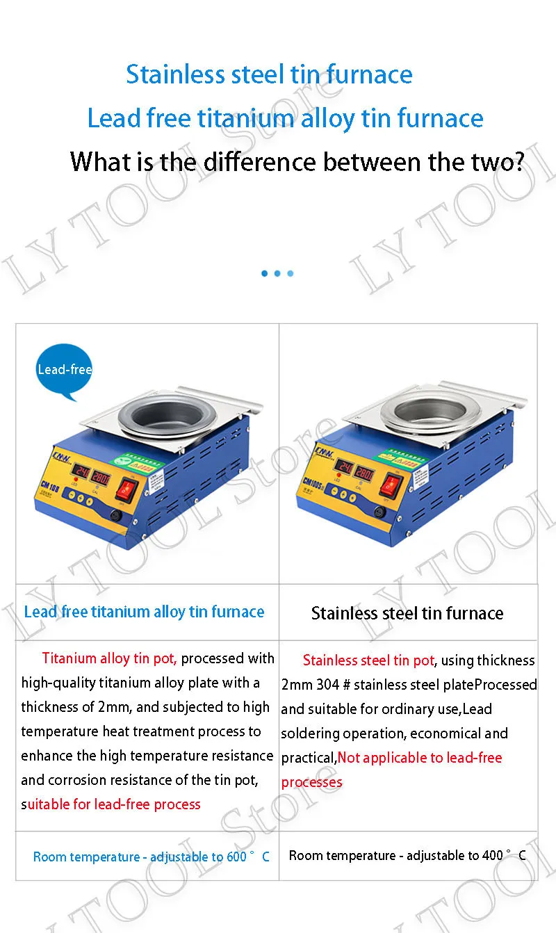 CM-252 Digital display 1800w melt tin 13.1KG temperature adjustable Melting tin