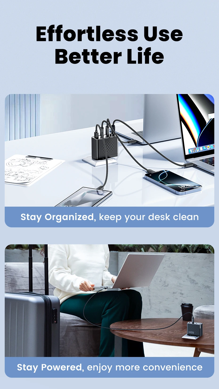 laddning av flera enheter i bruk