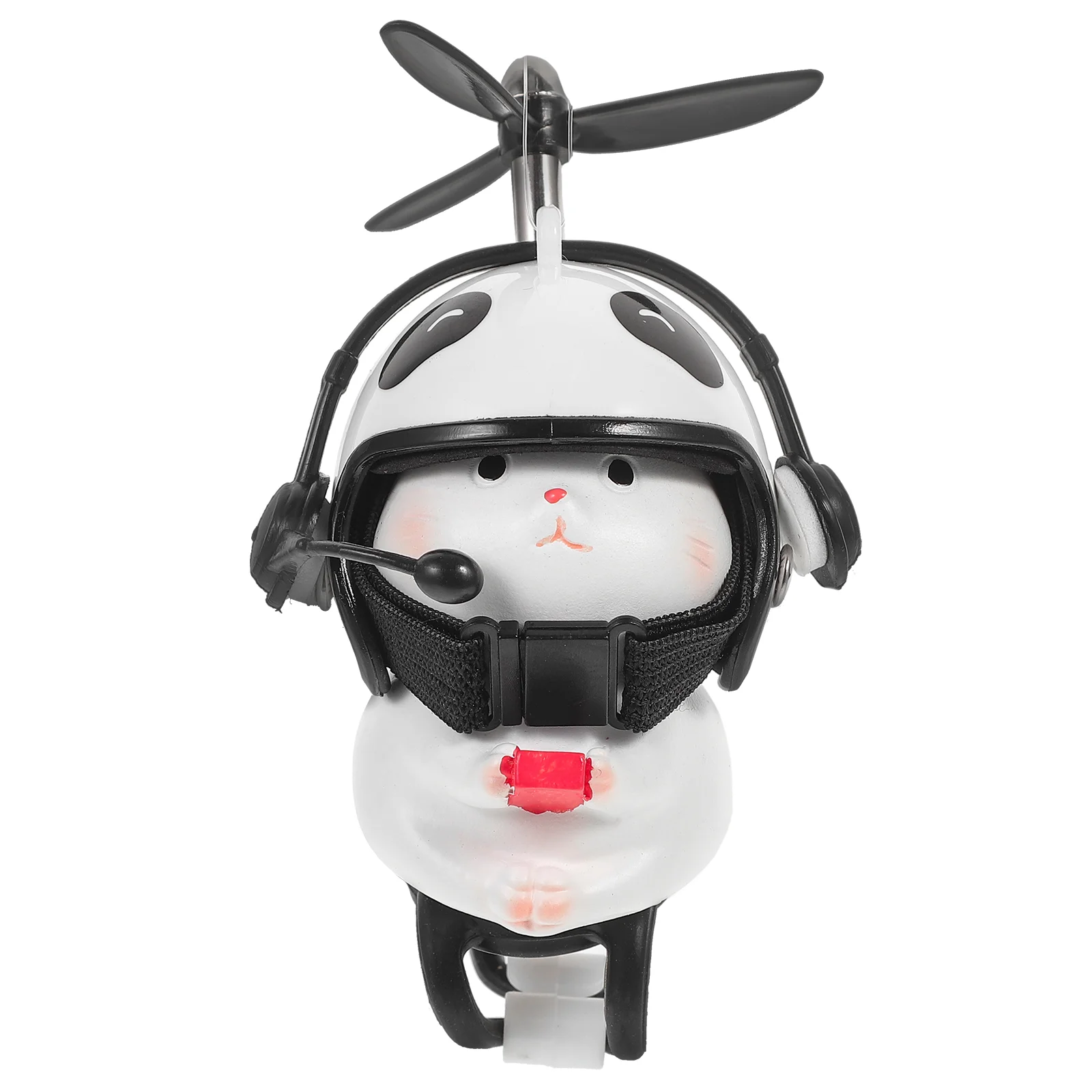 

Cat Bike Bell with Hamster Bicycle Horn Cat Toy Car Ornaments with Propeller Lovely Cat Toy Bike Horns Bikes Accessories