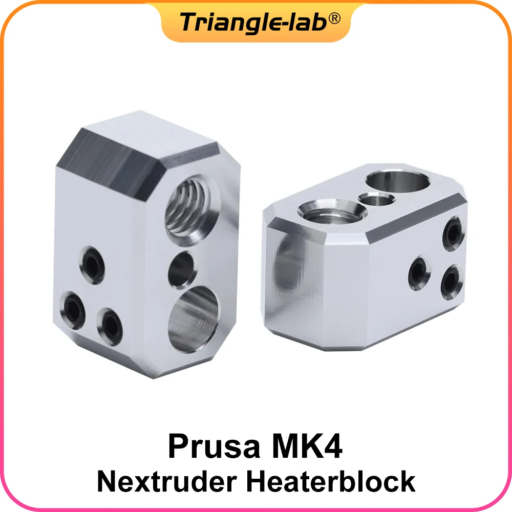 Trianglelab Prusa Mk4 Nextruder Heaterblock Blocco In Alluminio Per L'Assemblaggio Hotend Dedicato Alle Stampanti Che Utilizzano Nextruder