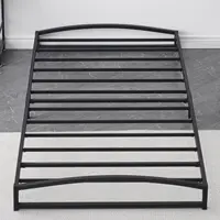 6 Inches High Metal Platform Queen Size Bed Frame, Mattress Foundation, Metal Slat Support, No Box Spring Needed 2