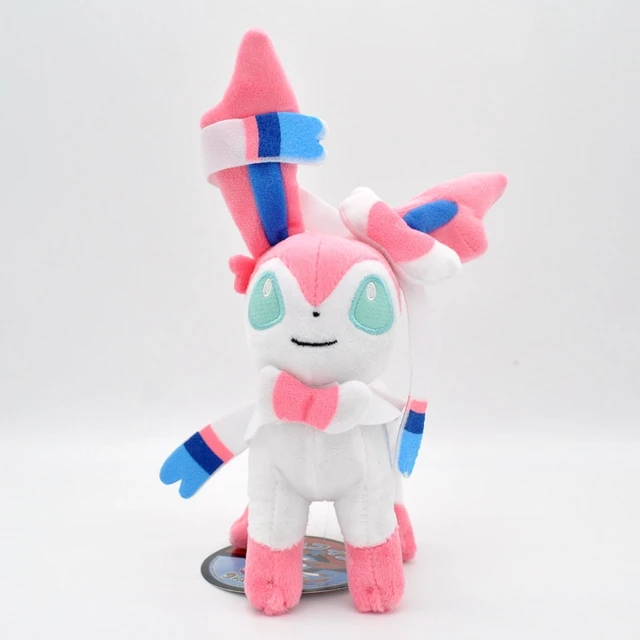 Pokemon Eevee Evolução de brinquedos de pelúcia Sylveon Flareon  Joolaon/Umbreon/Vaporeon/Presente de aniversário para crianças