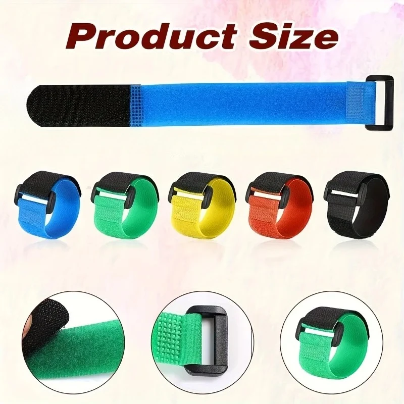 10pcs Reusable Fishing Rod Zip Ties, Hook and Loop Zip Ties, Pole Ties, Wrapped Outdoor Fishing Tools Practical Accessories