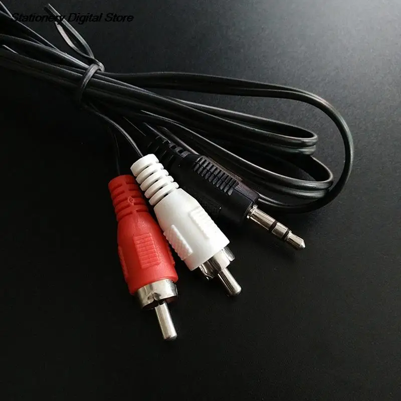 

New Splitter Aux To 2 RCA Audio Cablesa 1.2m 3.9 ft 3.5mm Plug jack to Dual 2 RCA male Cable Stereo PC Audio