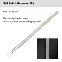 Nail Art Polish UV Gel Remover Stick Rod, Stainless Steel, Triangle, Dead Skin, Cuticle Pusher, Cleaner, Grinding Manicure Tools 2