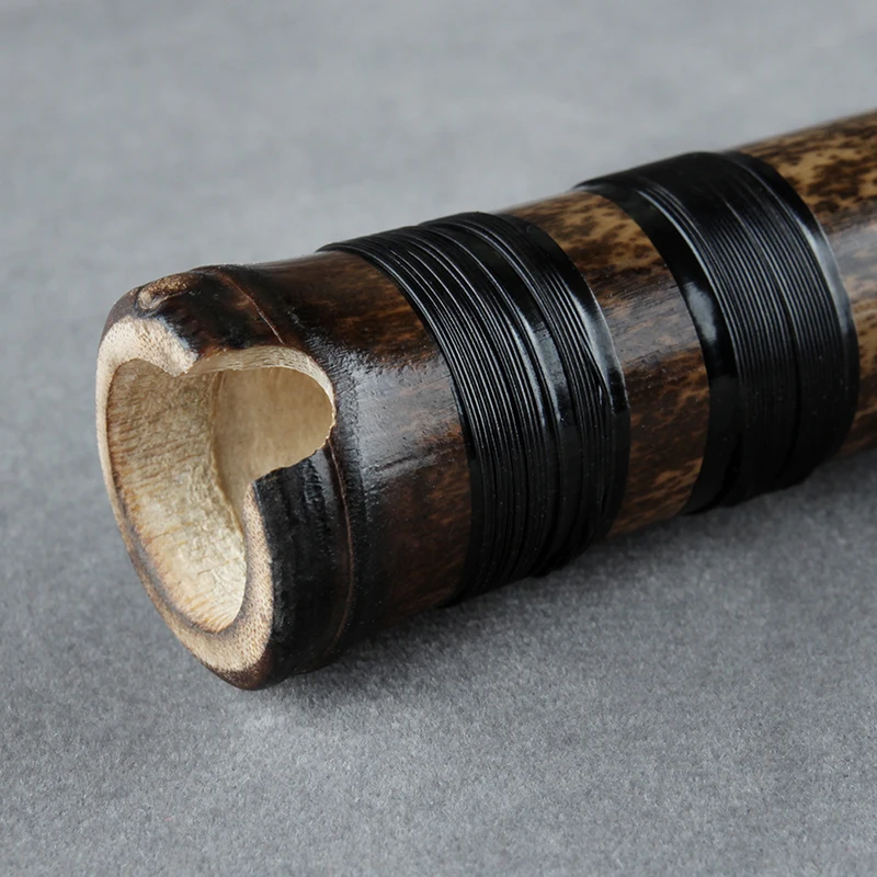 Natural Bamboo 54CM Shakuhachi Handmade Chinese Traditional Musical Instrument D Key For Beginners Woodwind Flutes