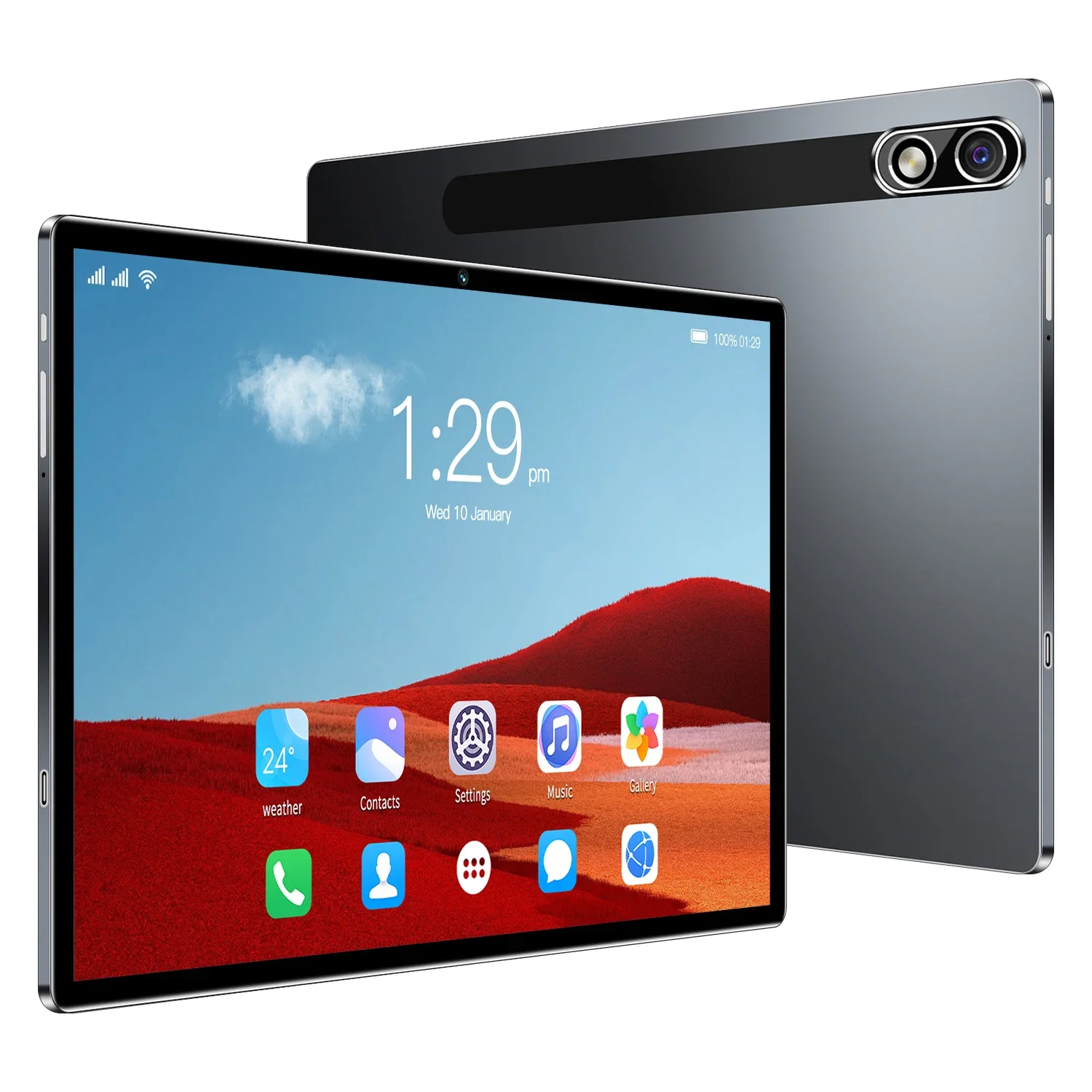 thumbnail image 1 of Tableta PC Pad MA11 de 10,1 pulgadas, red 5G, tarjetas SIM duales, 6 GB de RAM, 128 GB de ROM, Google Play, WiFi, Bluetooth, Android 12, 2023, 1 of 5