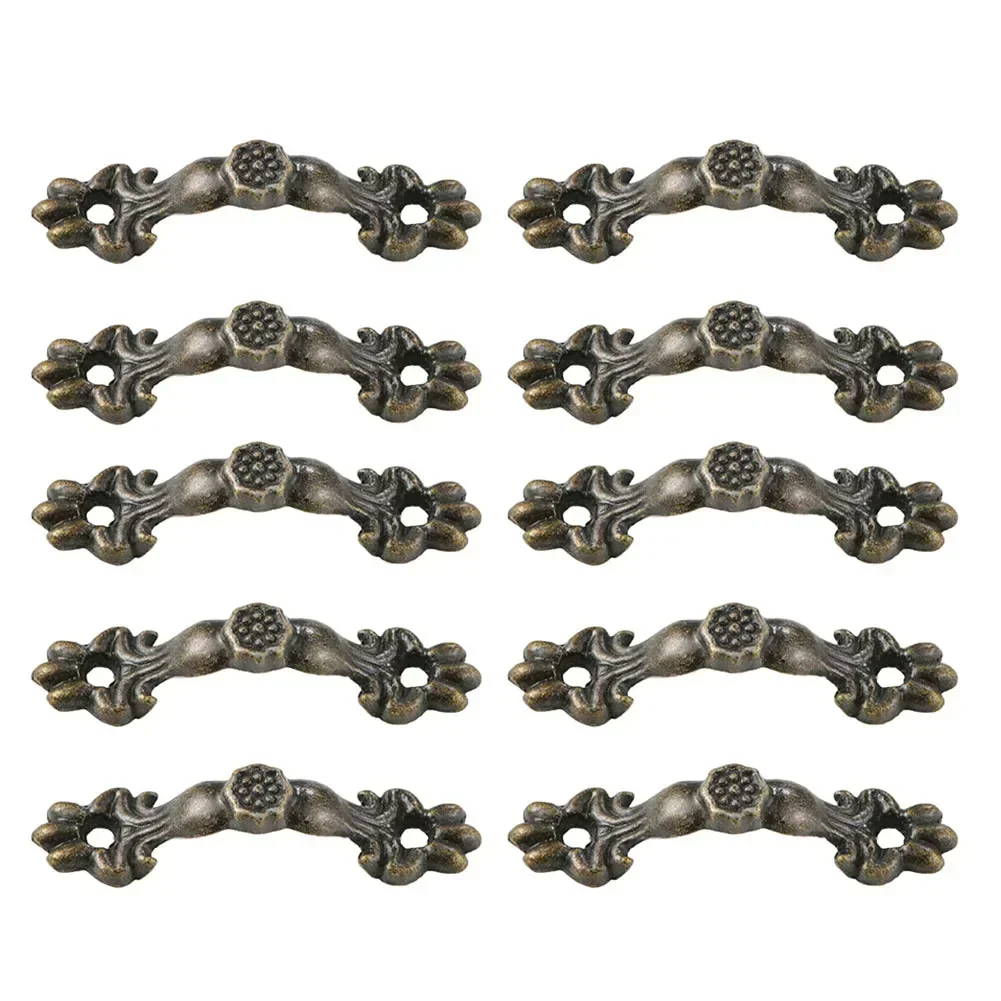 Jewelry Boxes Handles Antique Bronze Wardrobes door Handles Zinc Alloy Drawer Decorative 10 pcs