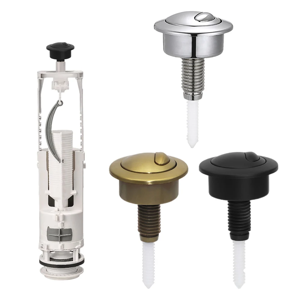 Suit for 38-42mm Toilet Tank Round Stem Button ABS Single Flush Water Saving Toilet Button For Home Bathroom Hotel Public Places 2