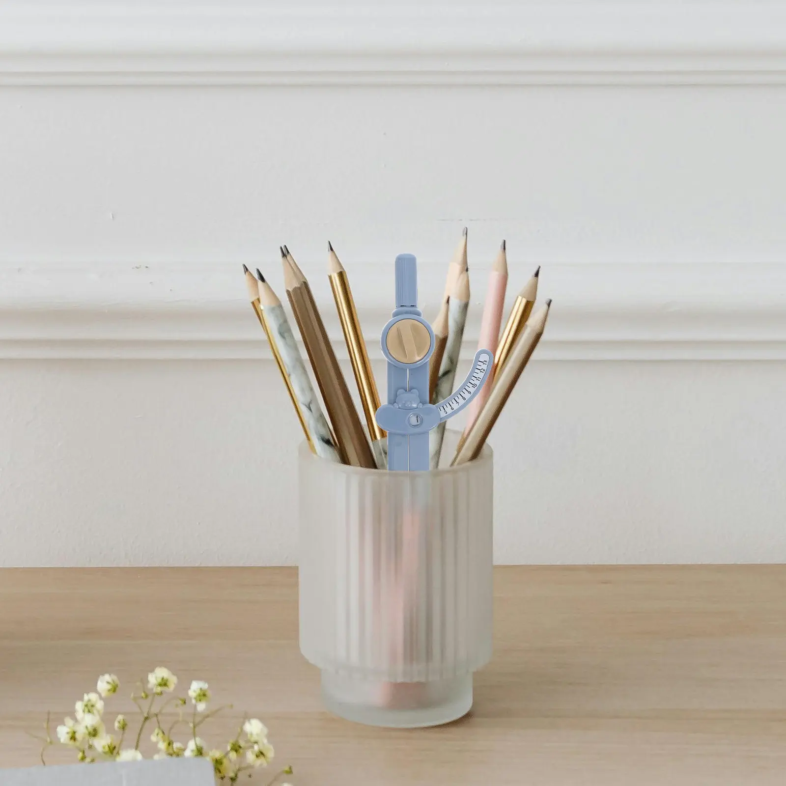 수학 교육용 소형 컴퍼스, 학교 공학 도면 학생용 기하학 도구, 정밀 플라스틱 스케일 암 드로잉