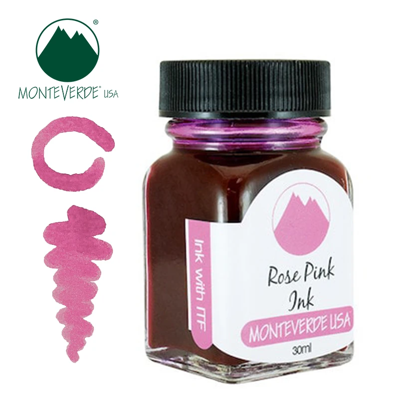 미국 몬테베르데 방수 빠른 건조 비탄소 막힘 방지 펜, 블루 블랙 만년필 잉크, 30ML 잉크