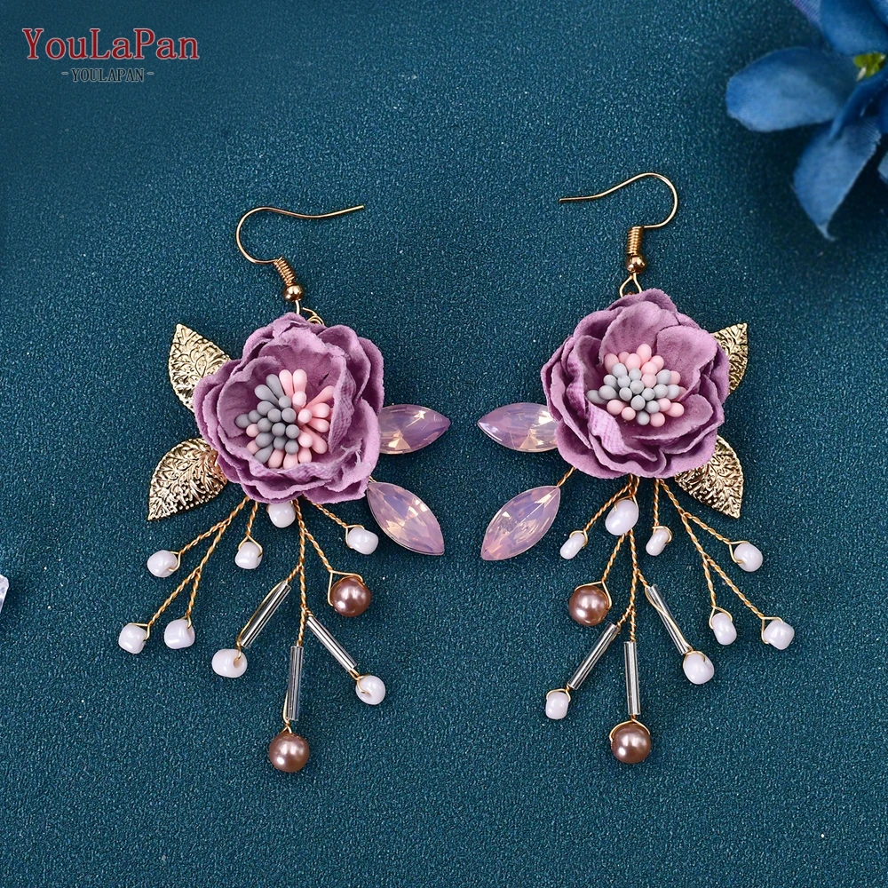 YouLaPan Flower Headband Bridal Tiaras Hair Jewelry Western Wedding Fashion Headdress Floral Pearl Hair Accessories HP190