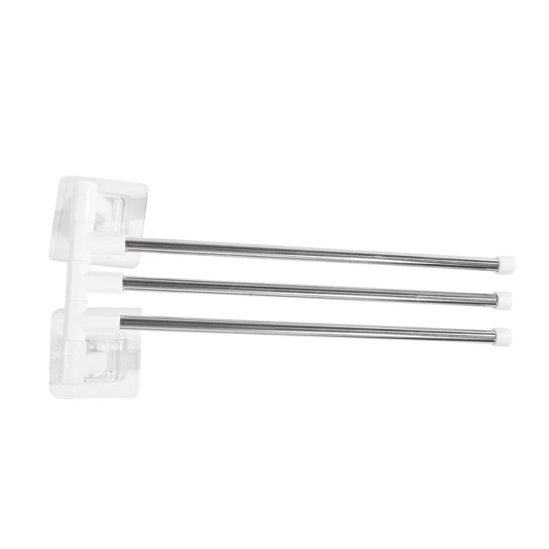 Bathroom Rotation Towel Storage Rack Punch-Free Stainless Steel Organizer Shelf Hanging Wall Shelves Suction Cup Toilet Holder 20 Bathroom Rotation Towel Storage Rack Punch-Free Stainless Steel Organizer Shelf Hanging Wall Shelves Suction Cup Toilet Holder