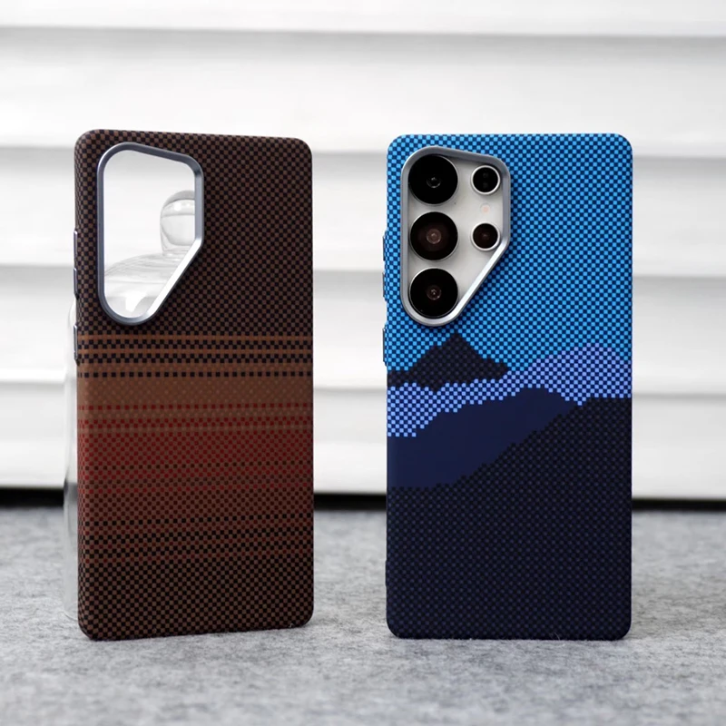 MagSafe-Compatible Carbon Fiber Wireless Charging Case with Alloy Lens Cover