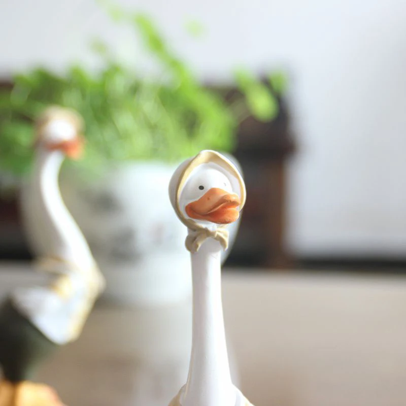 Creative Imitation Duck Figurines Personality Resin Statue