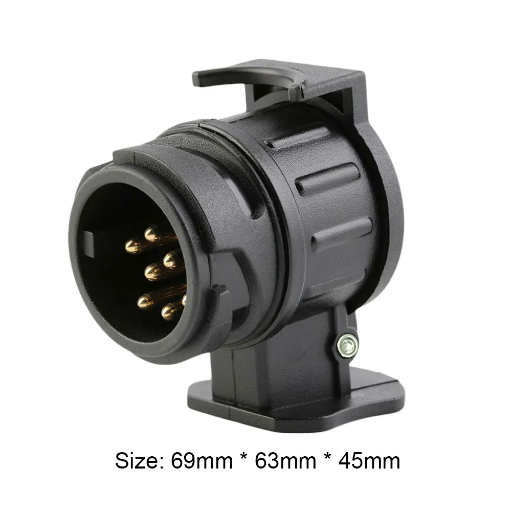 13 To 7 Pin Trailer Plug Adapter  Mini Caravan Converter 12V Towing Plugs Socket for Towing Truck for Touring Car Trailer