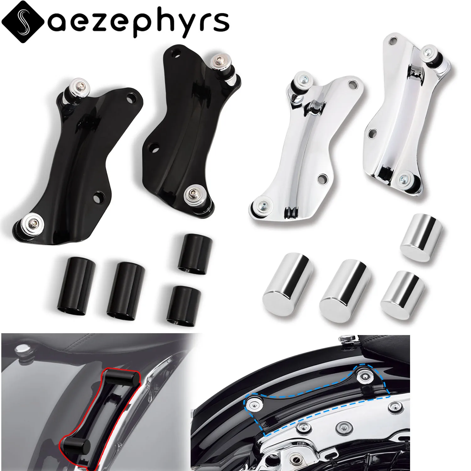Motorcycle 4-Point Docking Hardware Kit Cover
