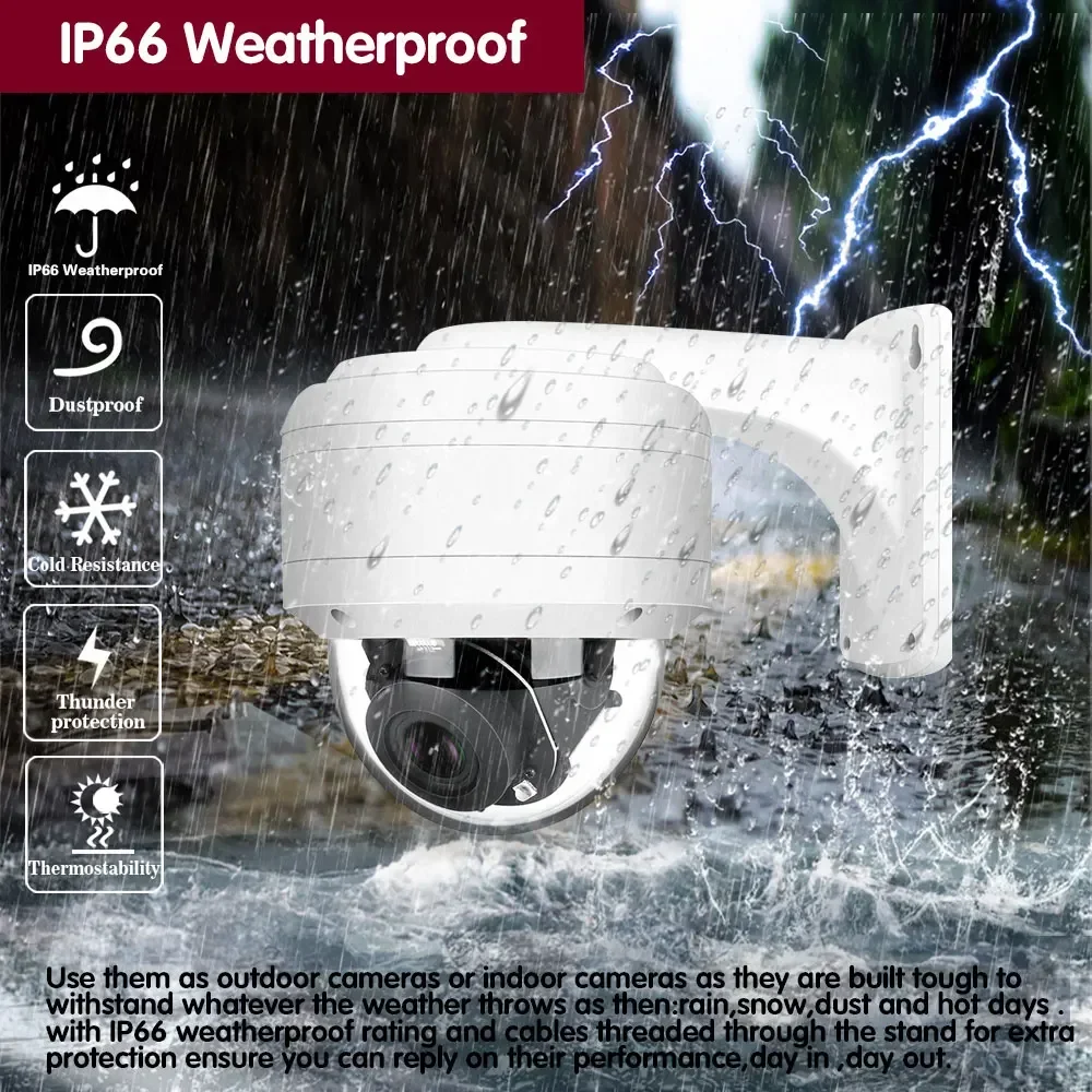 스마트 라이프 4K 8채널 POE NVR 시스템, 5MP 10배줌 POE PTZ ..