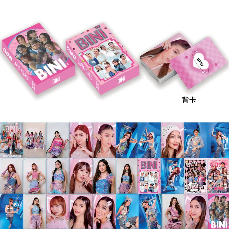 Girl Group BINI Lomo Card Aiah Mikha Colet Philippine Star Mini Postcard HD Photo Card Cosplay Gift 30 Pcs/Set