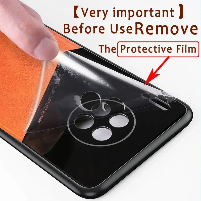 جراب فاخر من الجلد الصناعي بإطار ناعم ، غطاء صلب ل...