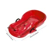 Plastic Snow Sled Toboggan Snow Sled 2Handles Kid Solid Snow Sled Grass Toboggan Snow Sled Sand Slider Luge for Winter Sport 6