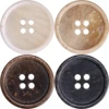 Wood Immitation Polyester Buttons For Casual Clothing New Series Sweater Uniform Pants Classic White Suit Coat Button For Knit 5