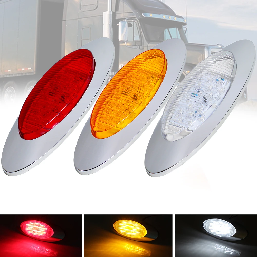 

DC 12V 16LED Side Marker Lights Car External Lights Warning Tail Light Auto Trailer Truck Lorry Lamps Boat Signal Turn Lighting