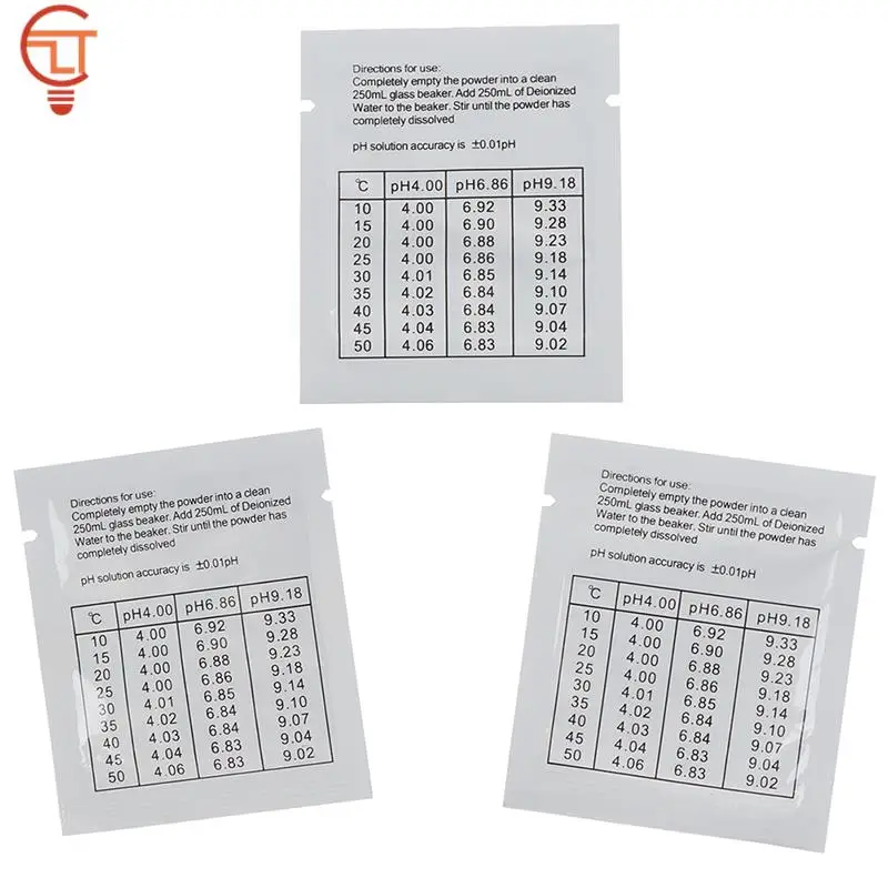 PH Meter Calibration Powder Solution For Pm Test Meter Plumbing 5/15pcs